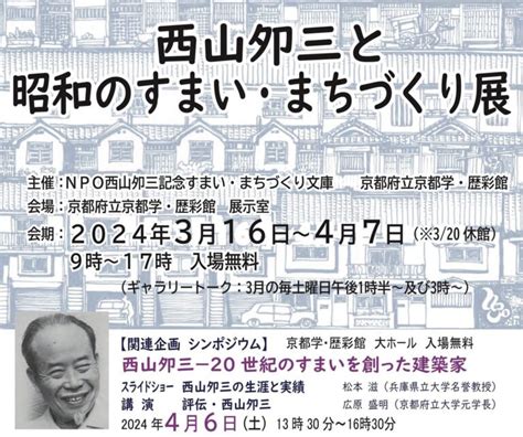 西山卯三|NPO法人西山夘三記念すまい・まちづくり文庫